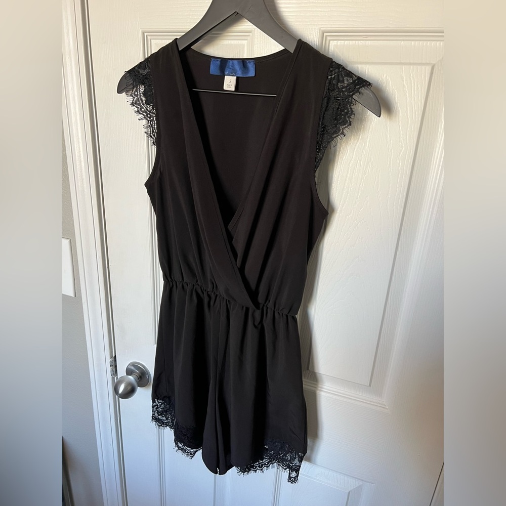 Black Silk Romper